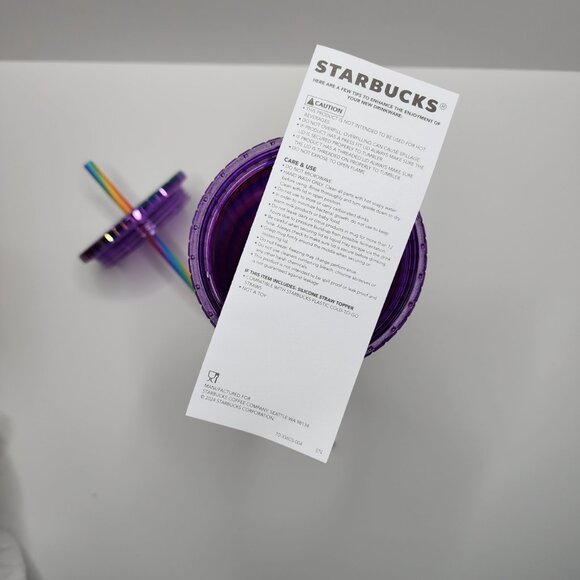 Disney Pride Collection Starbucks® Tumbler with Straw – Purple Mickey Mouse - Picture 5 of 7